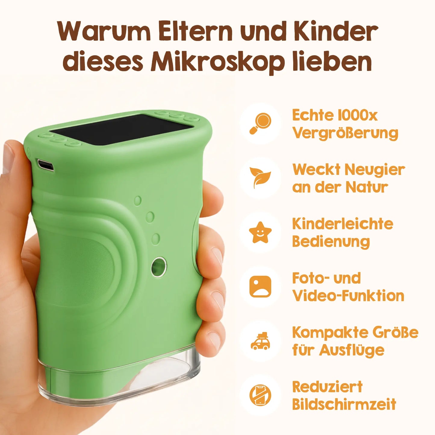 Edubini Abenteuer-Mikroskop für Kinder