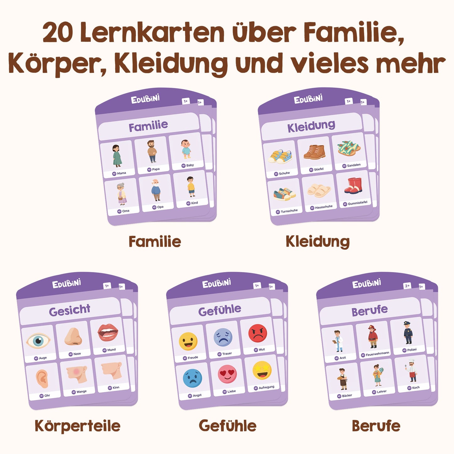 Edubini Sprechende Lernkarten - Familie