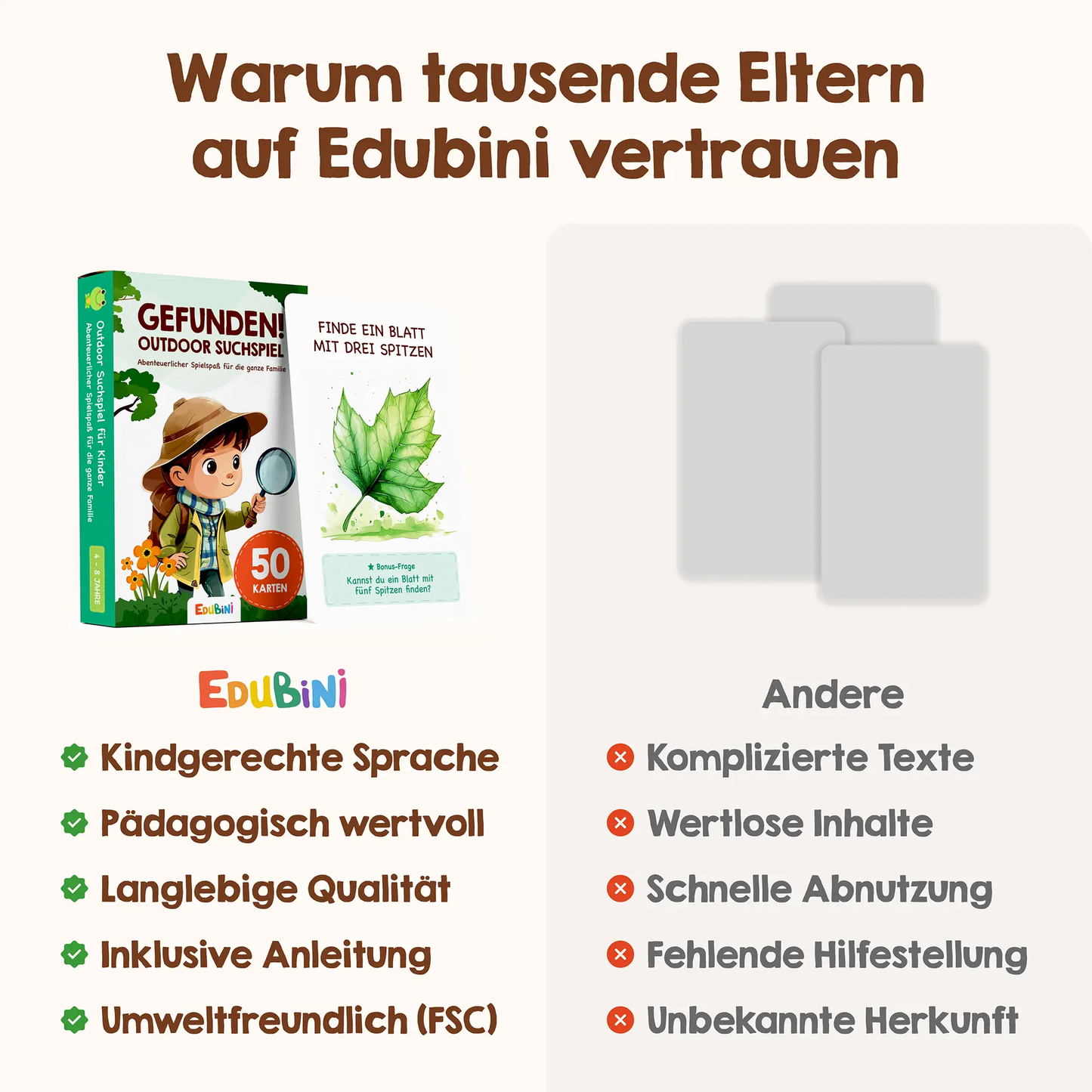 Edubini Gefunden!® Outdoor Suchspiel